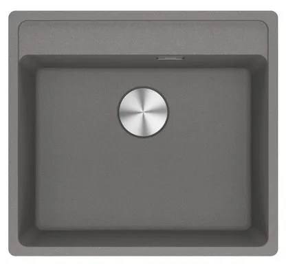 Lavello integrato 1 vasca FRANKE Maris fragranite L 51 x L 56 cm argento