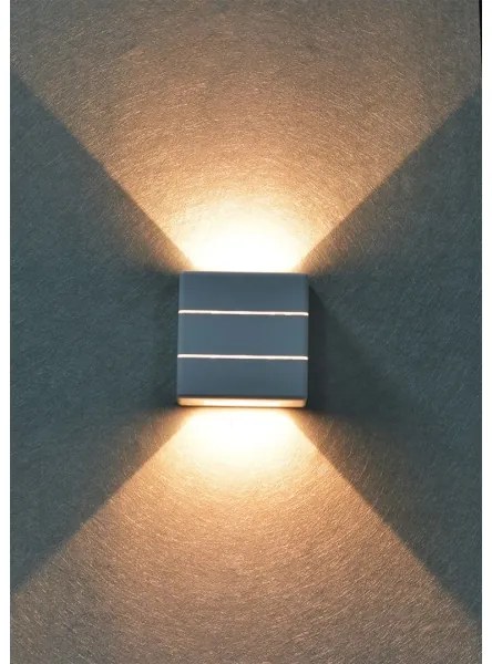 Immax 08521L - Applique LED da esterno LUXLINE 6W/230V 3000K IP54 bianco