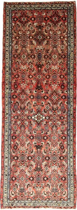 Hamedan Tappeto persiano 120x320 Rosso (Iran) Annodato A Mano