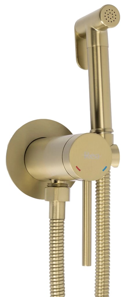 Rubinetto bidet Rea Foss Clif Brush Gold