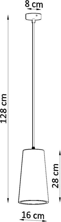 Lampada a sospensione in ceramica bianca Armica - Sollux