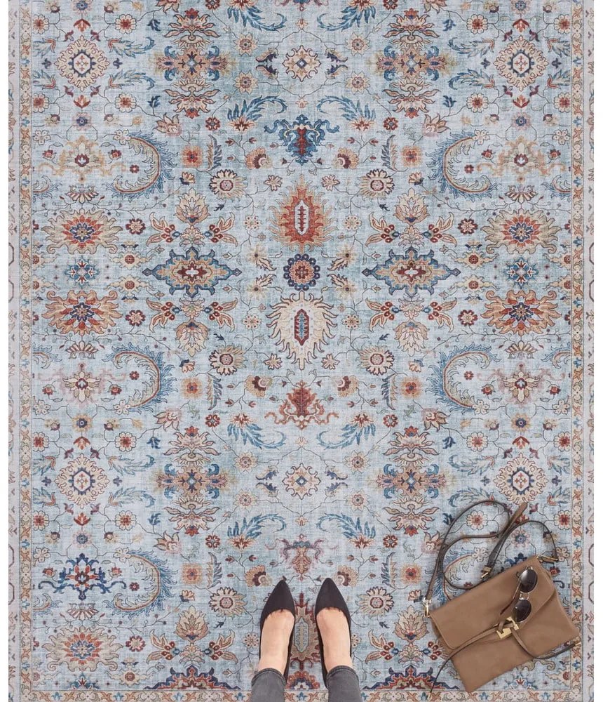 Runner blu e beige , 80 x 200 cm Vivana - Nouristan