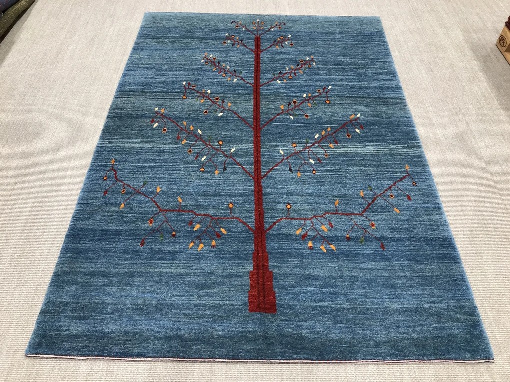 Gashguli Tappeto 170 x 240 Blu (Iran) Annodato A Mano