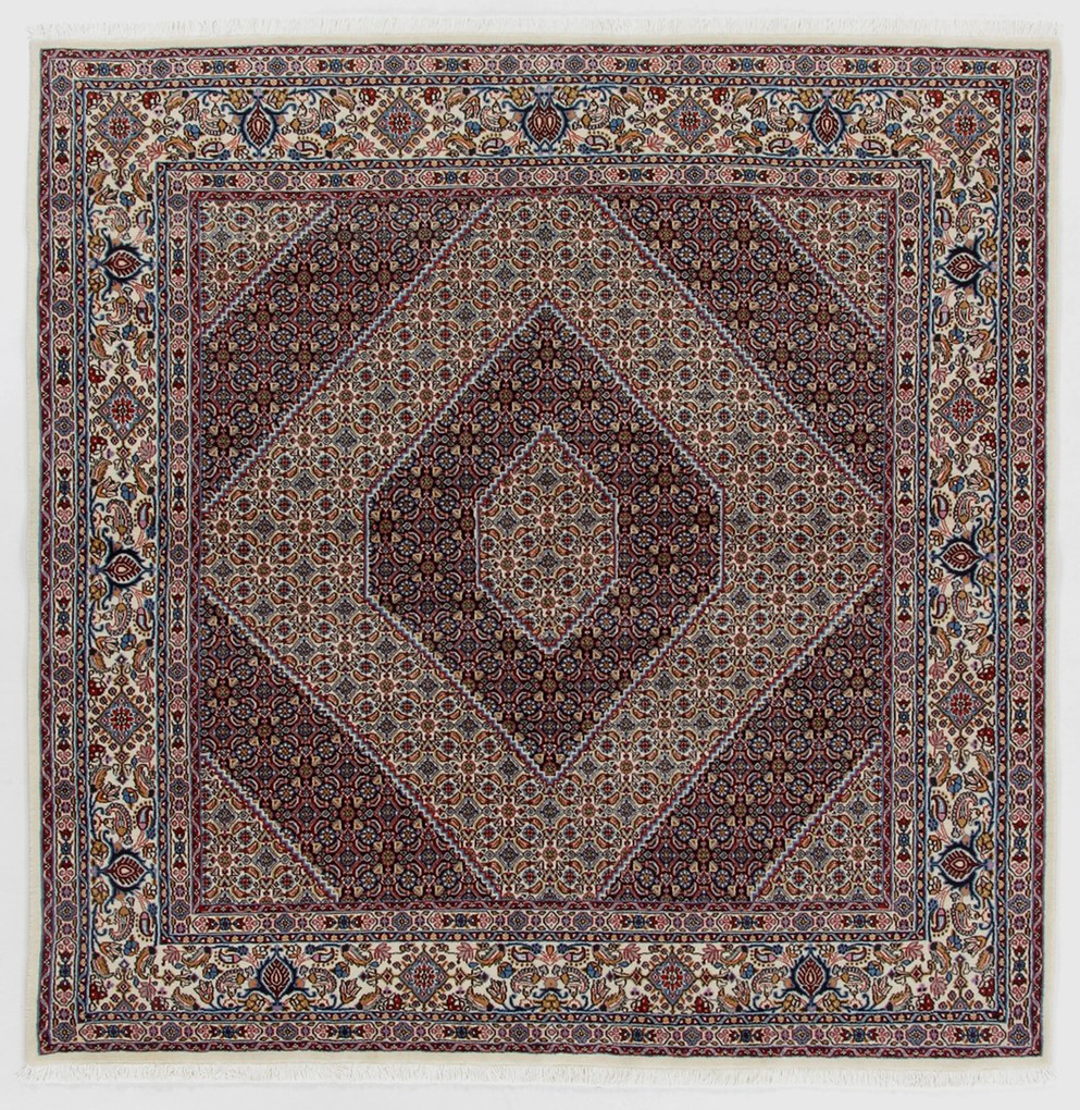 Moud Tappeto 200 x 200 (Iran) Annodato A Mano