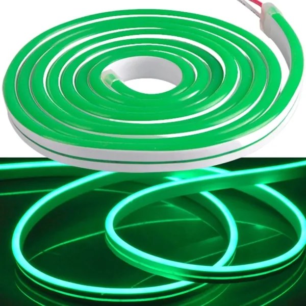 Striscia LED NEON 5m LED/30W/24V verde IP65