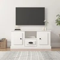 Mobile Porta TV Bianco 100x35,5x45 cm in Legno Multistrato 816456