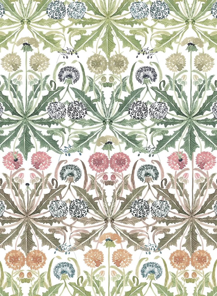 Rebel Walls Carta da parati Dear Little Dandelion - Rainbow