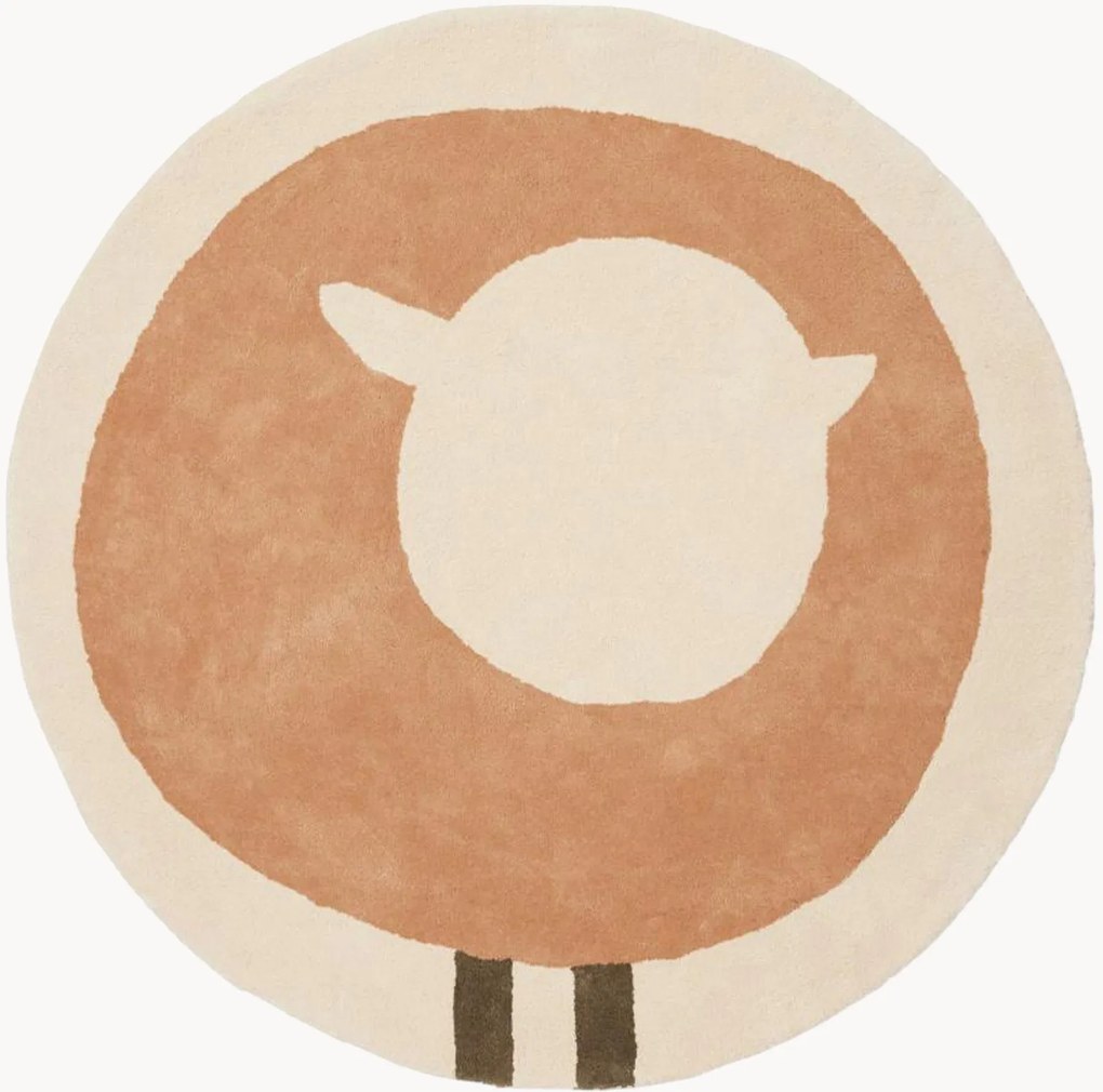 Tappeto per bambini fatto a mano Sheep Mocha