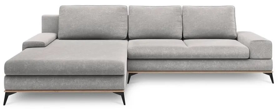 Divano letto angolare grigio chiaro, angolo sinistro Planet - Windsor &amp; Co Sofas