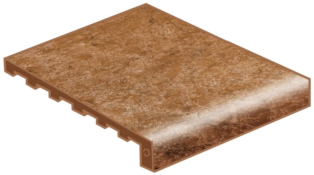 Piastrella coprigradino per scale Cusna rosso mattone L 35 x H 4 cm, Sp. 12 mm 8 pezzi