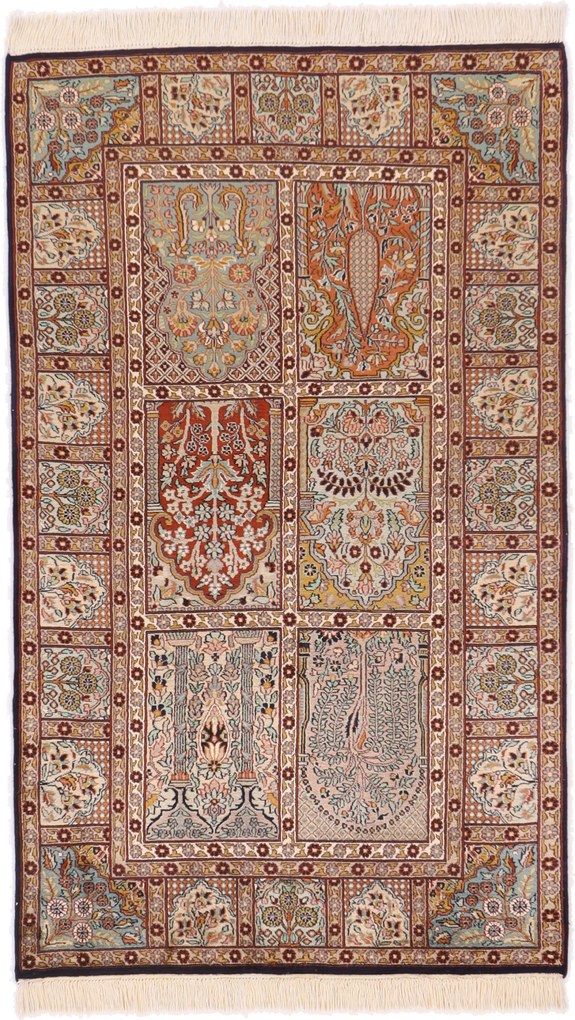 Cashmere Silk Tappeto orientale 160 x 90 (Indian) Annodato A Mano