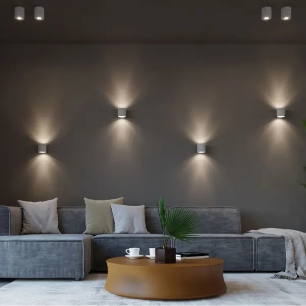 Sollux SL.0488 - Faretto ORBIS 1xGU10/10W/230V calcestruzzo