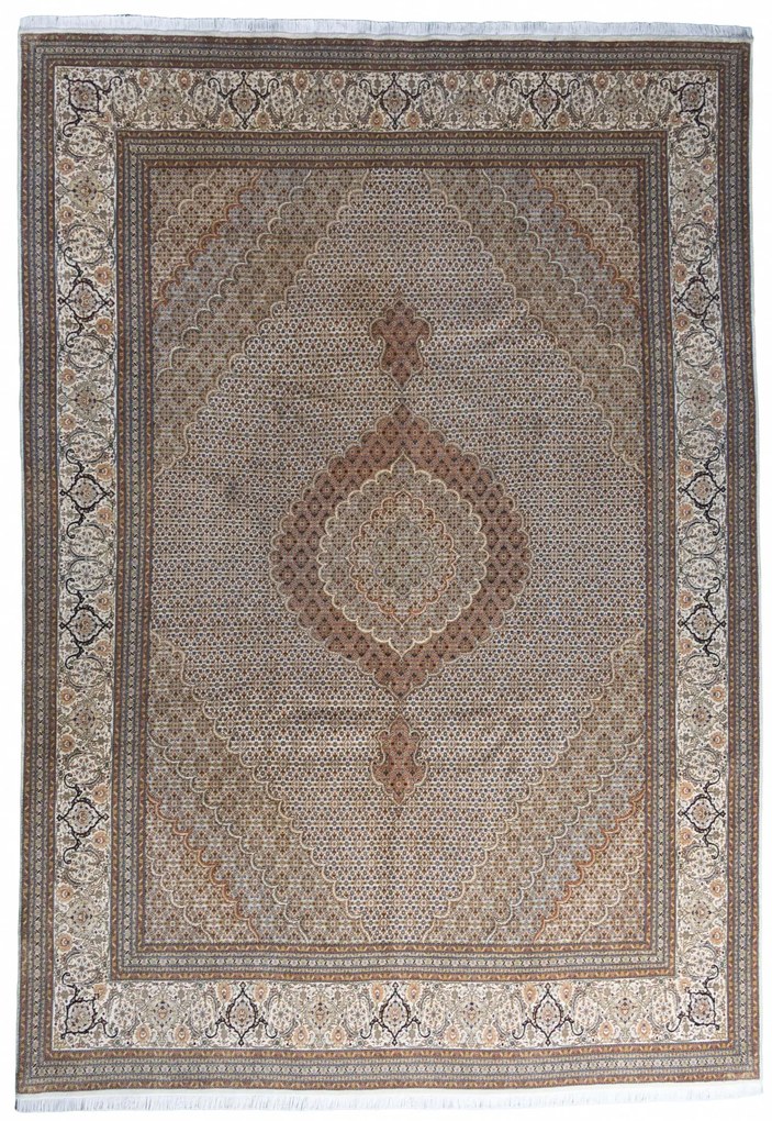 Tabriz Tappeto persiano 360x250 Beige (Iran) Annodato A Mano
