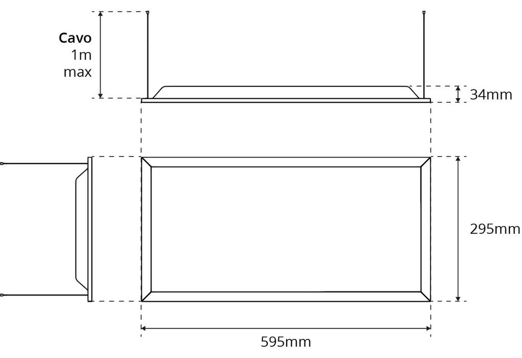 Pannello LED a Sospensione 60x30 32W UGR19 CCT con driver Philips Colore Bianco Variabile CCT