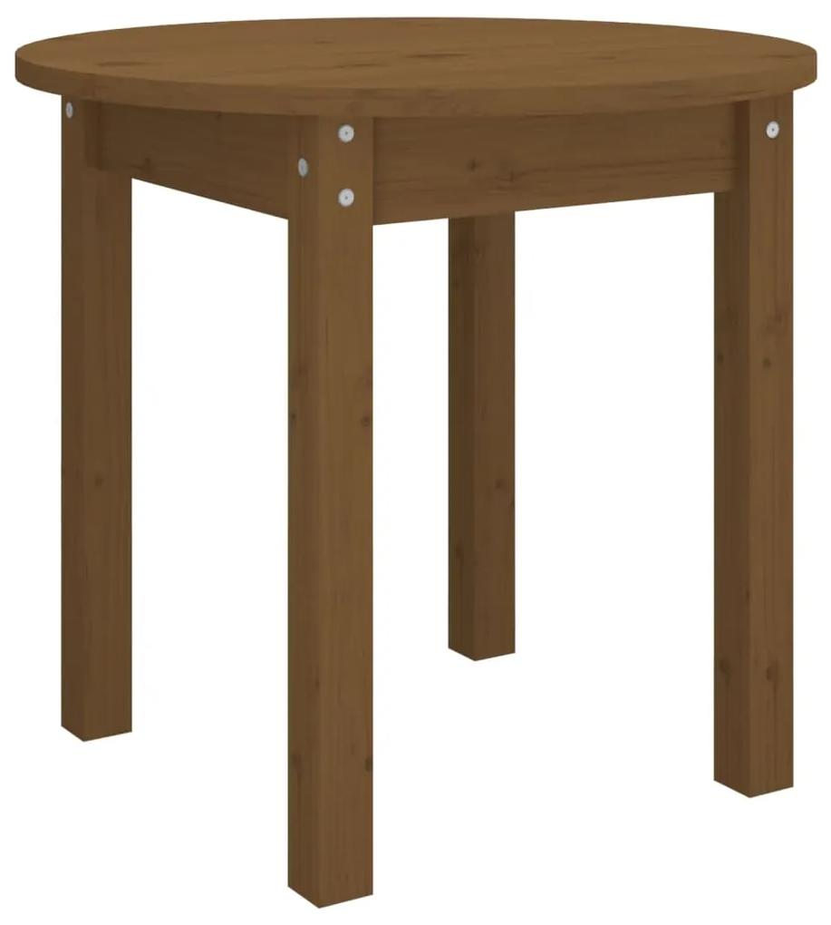 Tavolino da salotto miele Ø 45x40 cm in legno massello di pino