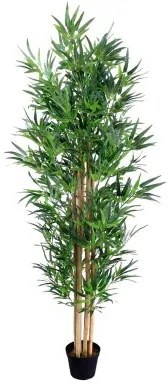 Pianta Decorativa Cemento Tessuto Bambù 210 cm