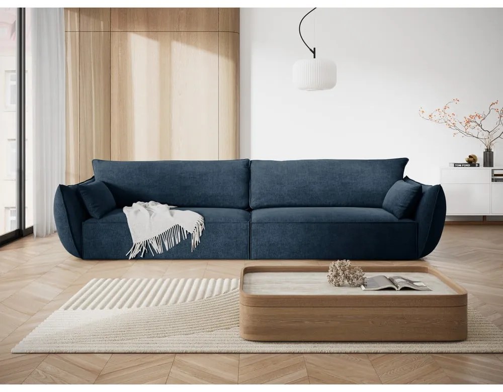 Divano blu scuro 248 cm Vanda - Mazzini Sofas