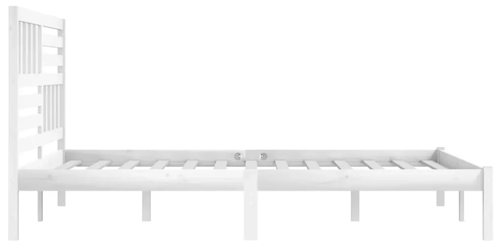 Giroletto bianco in legno massello di pino 200x200 cm