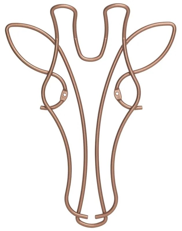 Appendiabiti da parete a forma di giraffa, larghezza 20 cm - Metaltex