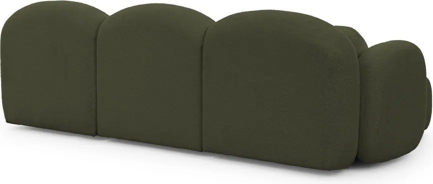 Divano angolare verde (a U) con rivestimento in bouclé Orbit – Ropez