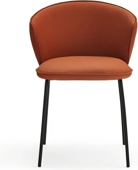 Set di sedie da pranzo arancione in imbottito 2 pz Add – Teulat