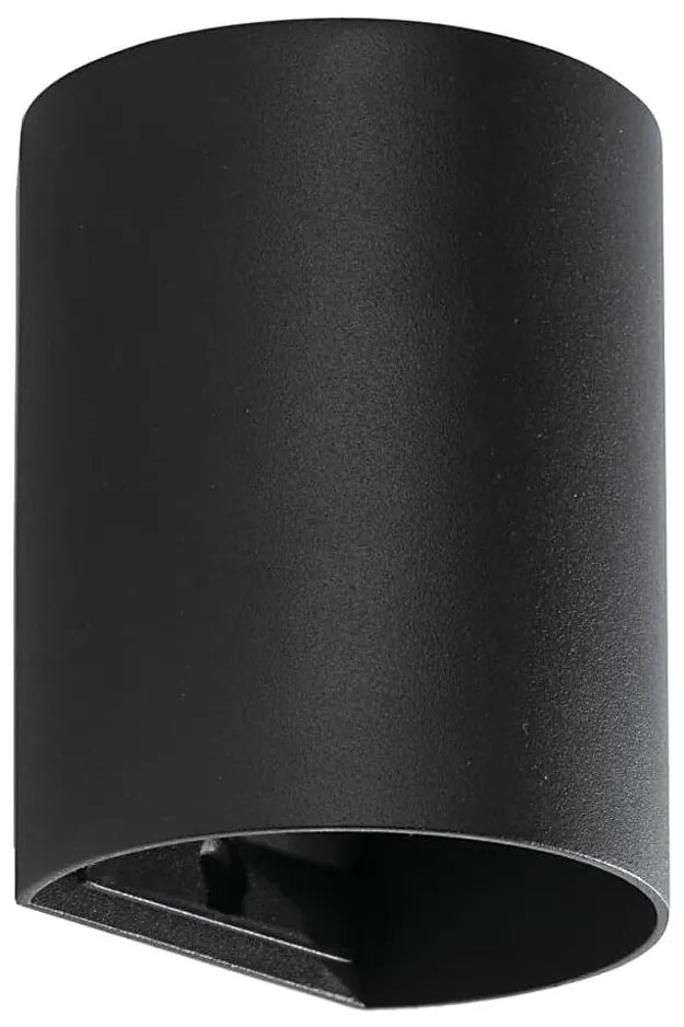 FARO 40523 - Applique SOLE 1xGU10/8W/230V nero arrotondato