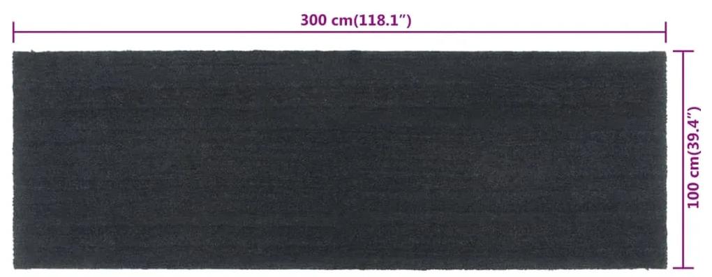 Zerbino Grigio Scuro 100x300 cm Fibra di Cocco
