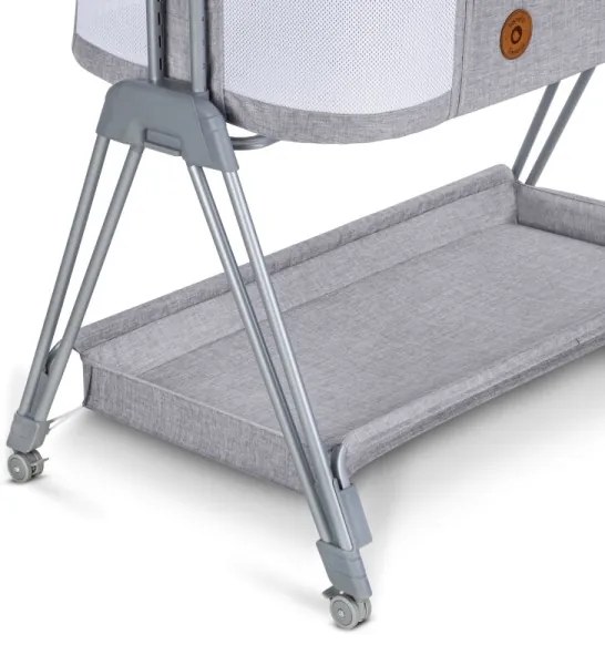 Lionelo - Culla per bambini 2in1 LUNA grigio