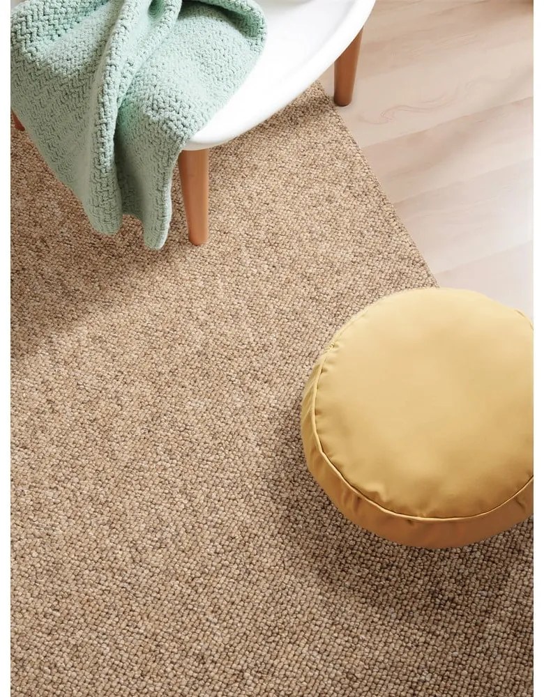 Tappeto in marrone chiaro lavabile 80x150 cm Rocco Caramel – Elle Decoration