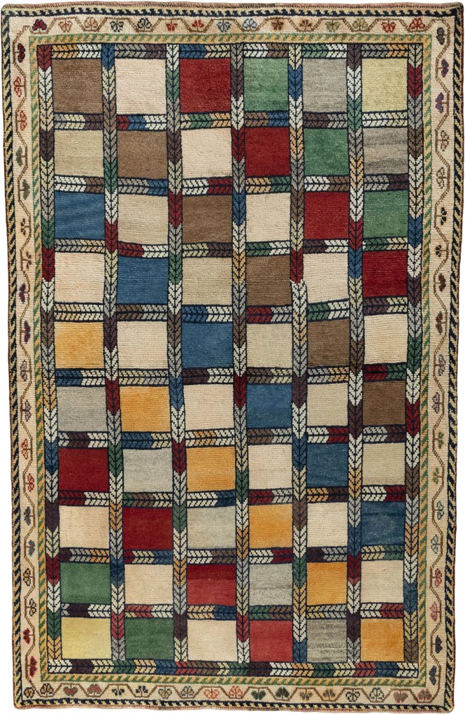 Gabbeh Tappeto 210x130 (Iran) Annodato A Mano