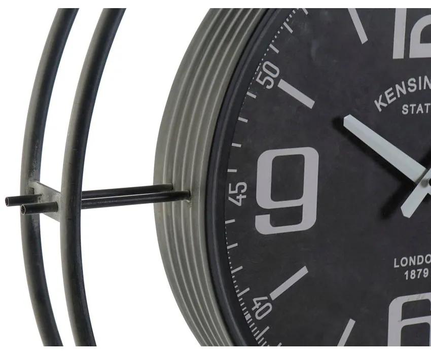 Orologio da Parete DKD Home Decor Vetro Nero Ferro (64 x 9 x 73 cm)