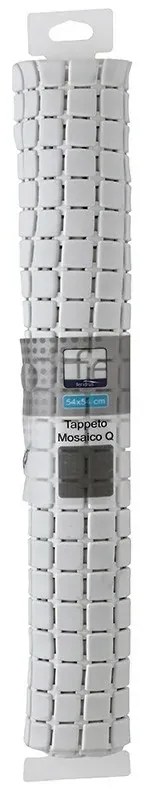Tappeto Antiscivolo In PVC Per Doccia Mosaico Bianco 40x70 cm