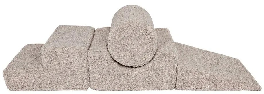 Gioco per psicomotricità grigio in tessuto 4 pz altezza totale 30 cm 45x170 cm Montessori – Meowbaby