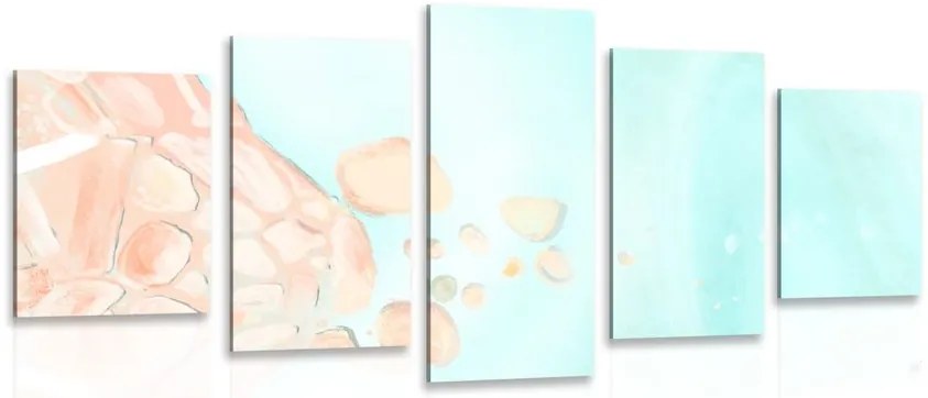 Quadri 5 pezzi – Astrazione del mare