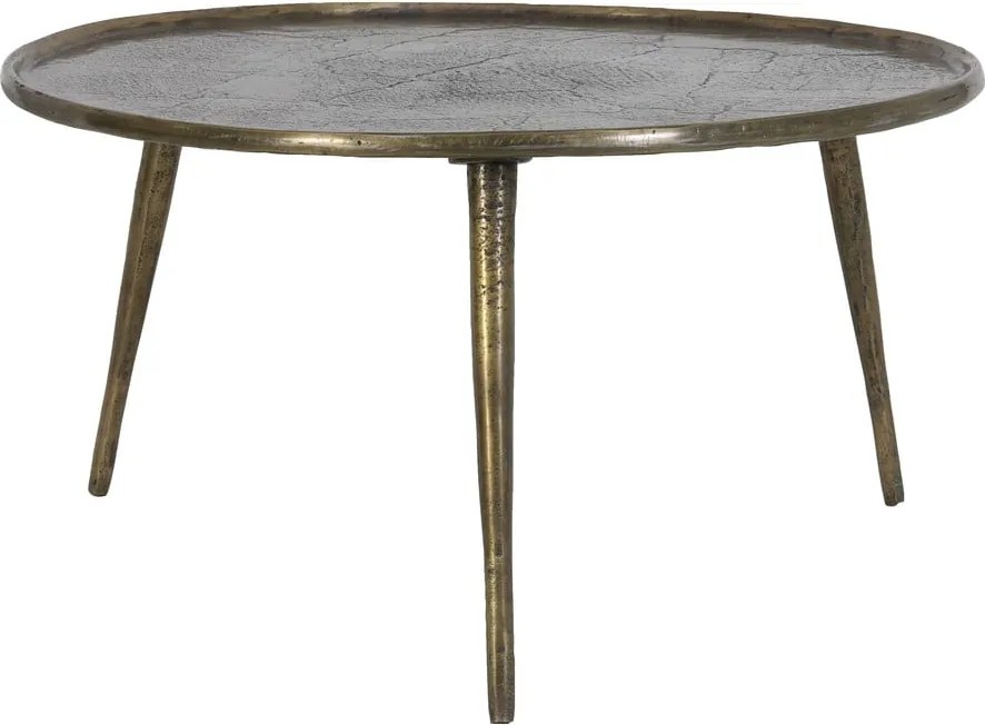 Tavolino rotondo in metallo bronzo ø 67,5 cm Babina - Light &amp; Living