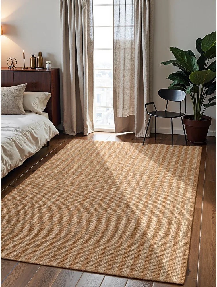 Tappeto in juta beige tessuto a mano 160x230 cm Harvest Amber - Elle Decoration