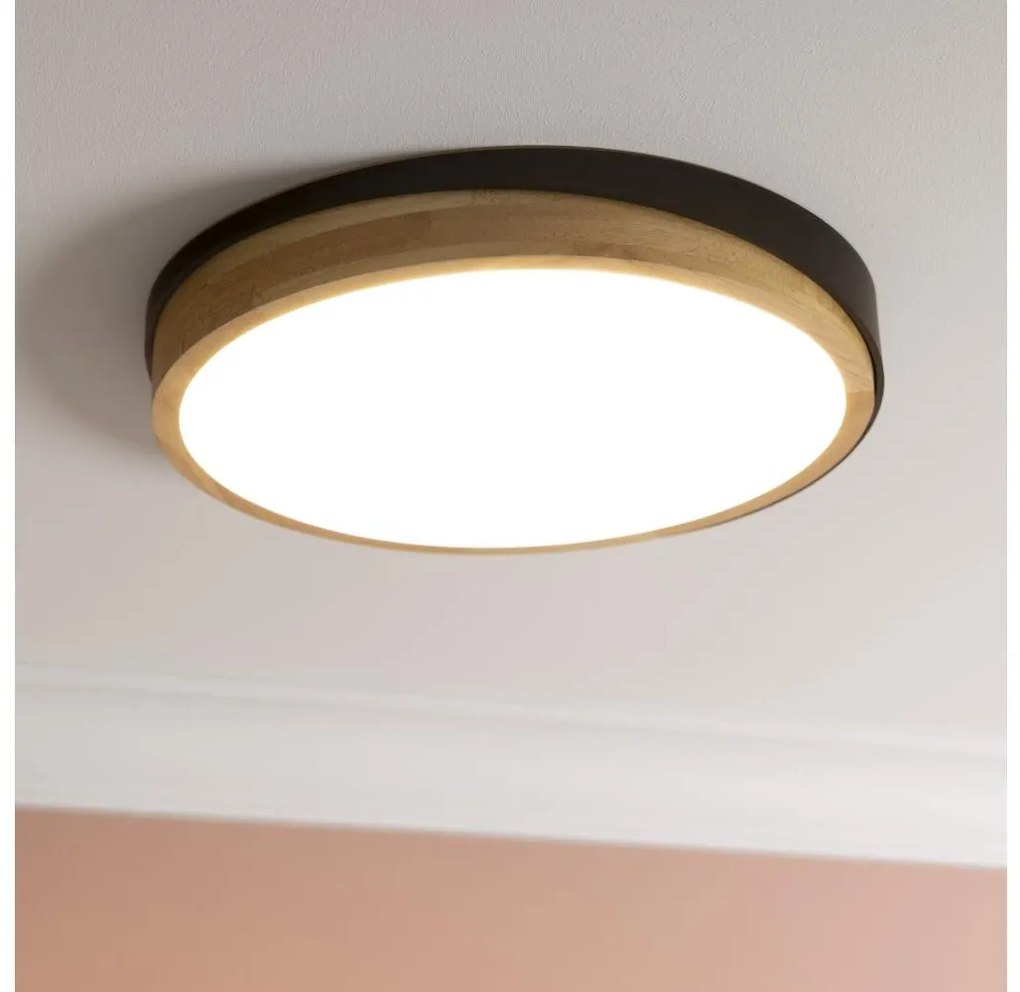 Brilliant - Plafoniera LED dimmerabile BAARLO LED/24W/230V diametro 35 cm nero