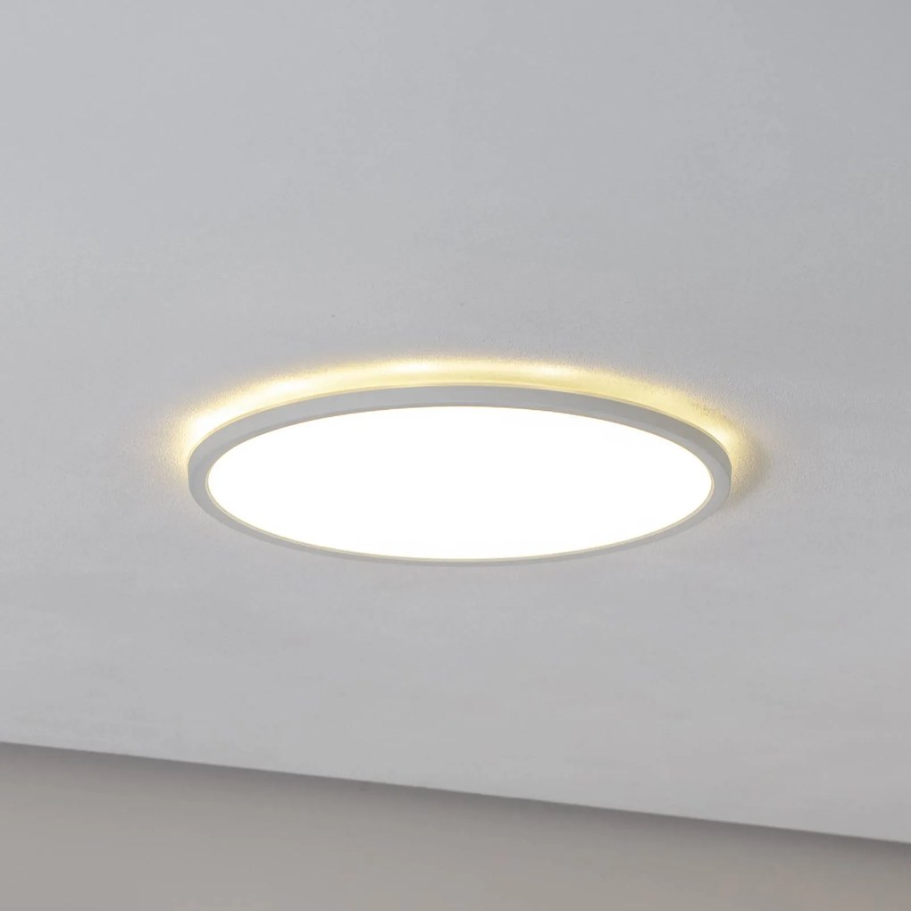 Pannello LED Aqua, Ø 40 cm, bianco, metallo/plastica CCT dimmerabile Aqua TK Lighting,, Bianco / Opale, Bagno, Metallo, Moderno, Pannello LED