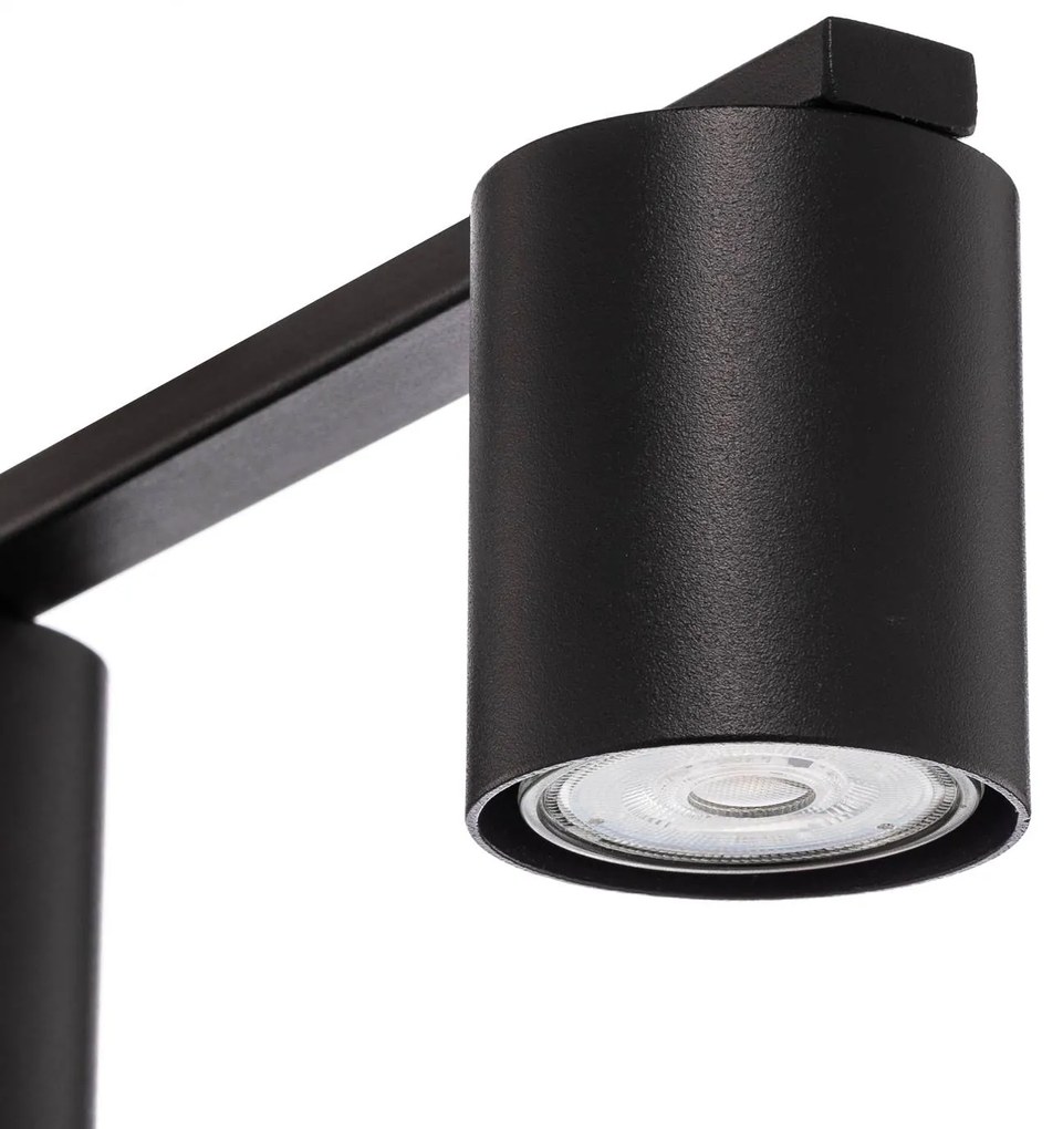 SIGMA Faretto da soffitto Sky, a 5 luci, nero