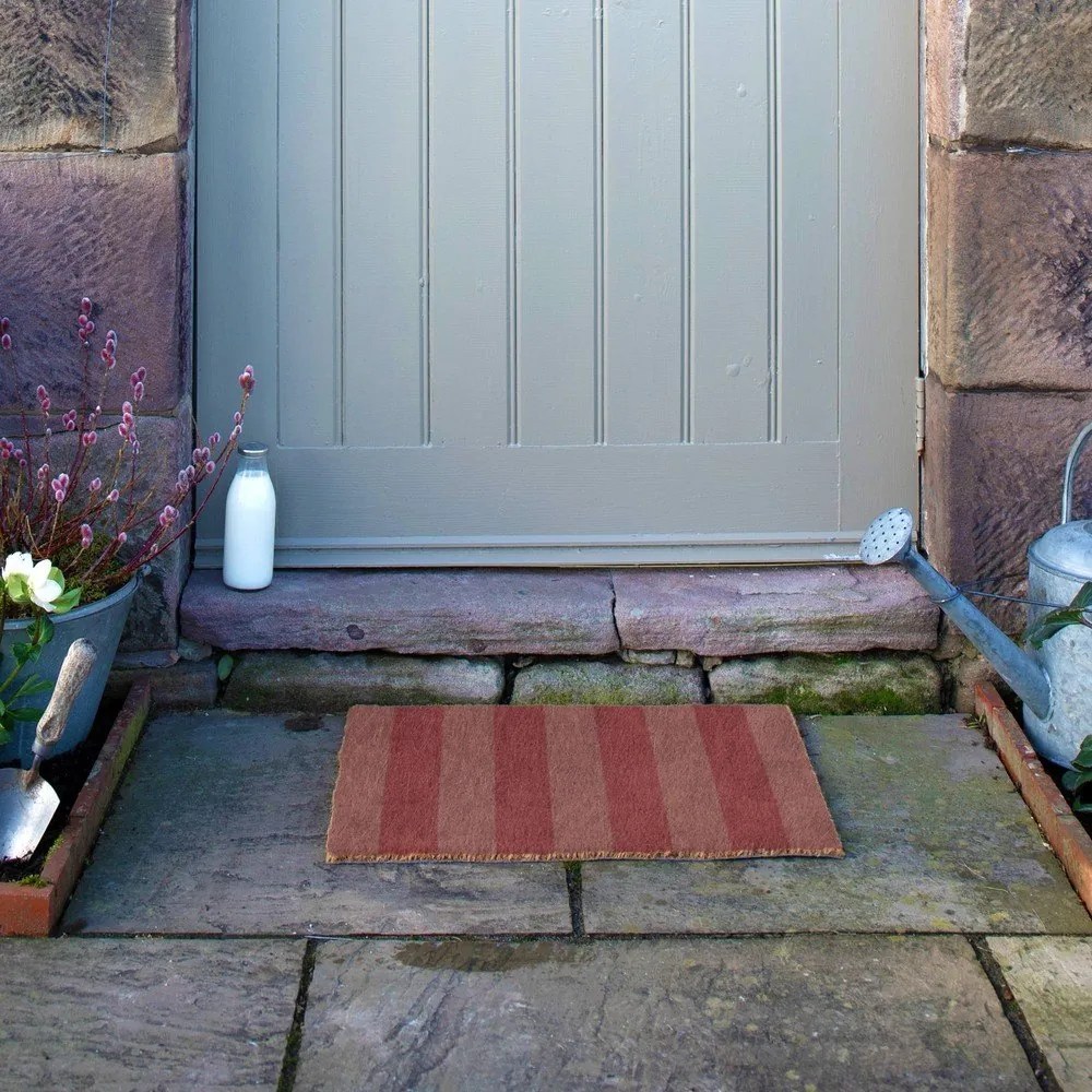 Zerbino in fibre di cocco 40x60 cm Pink Stripe – Artsy Doormats