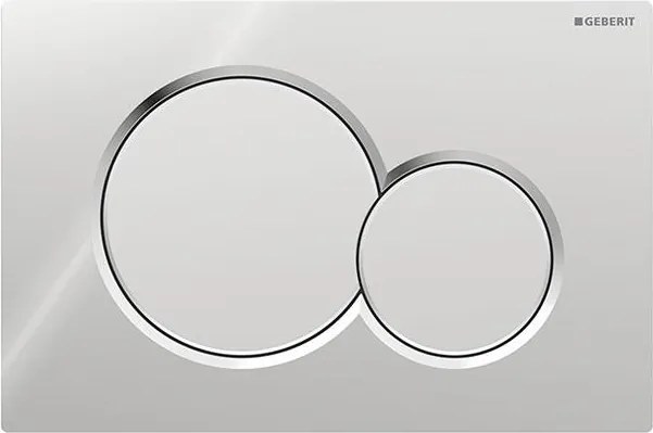 Geberit 115.770.KA.5 - Pulsante di scarico Sigma01 Round 24,6x16,4 cm cromato