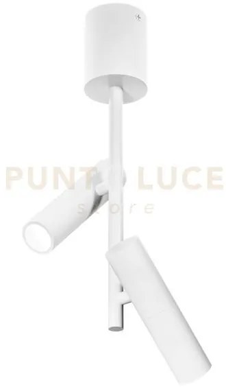 Gfa1454c- faretto spot orientabile 2 luci attacco led 3000k 1066lm ...