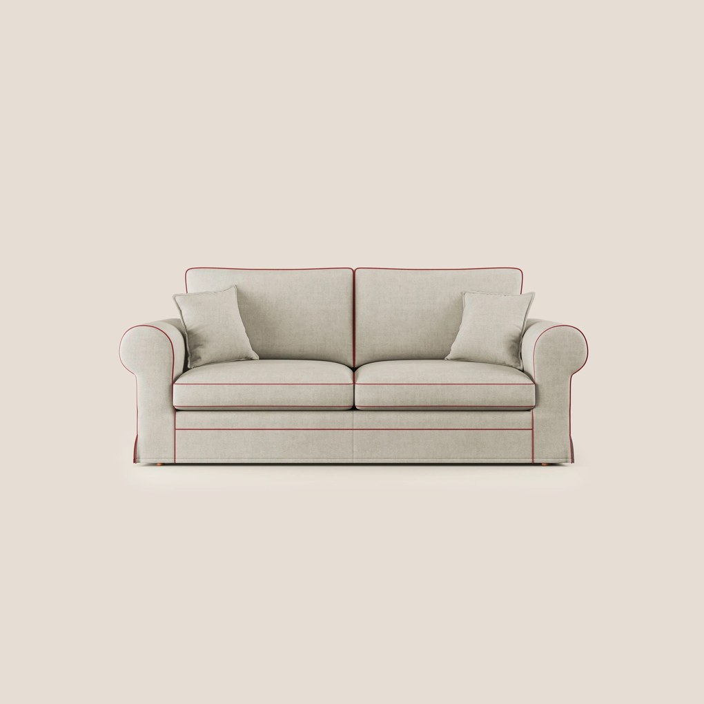 Lady divano classico bicolore in piuma d'oca realizzato con tessuto impermeabile T02