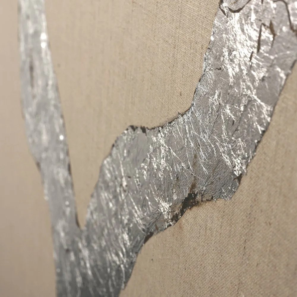 Quadro dipinto a mano 90x120 cm Wild Horizon Silver - Malerifabrikken