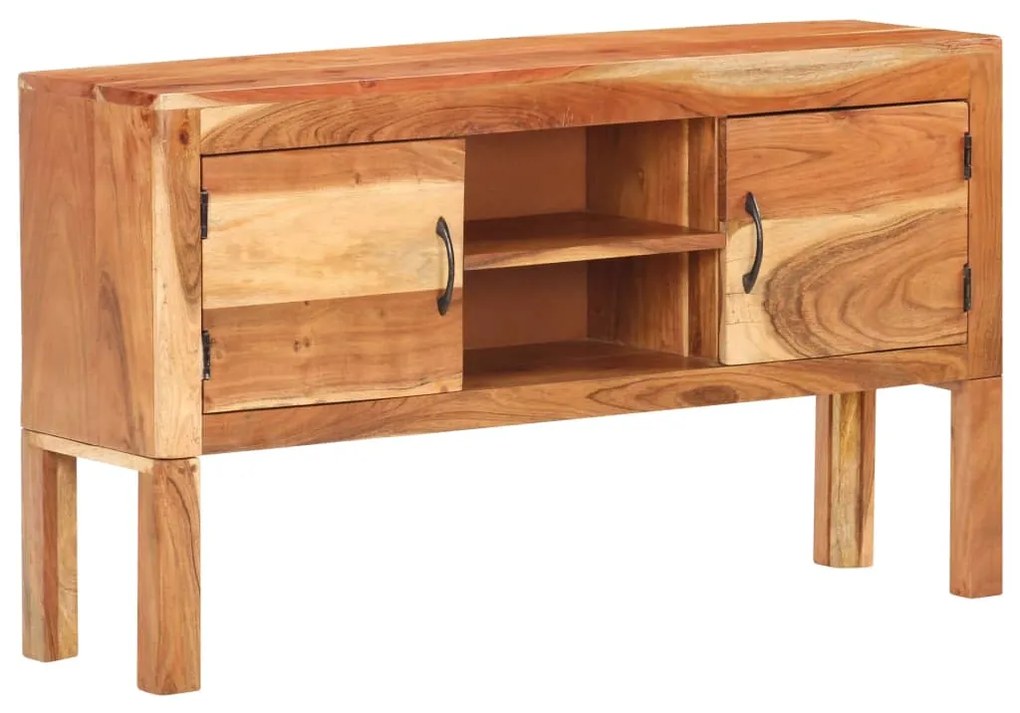 Credenza 116x30x66 Cm İn Legno Massello Di Acacia /