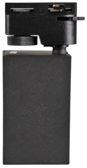 Faretto per sistema a binario SQUARE 1xGU10/10W/230V nero