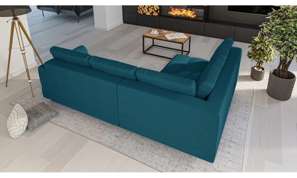 Divano angolare turchese (angolo sinistro) Ariella - Ropez