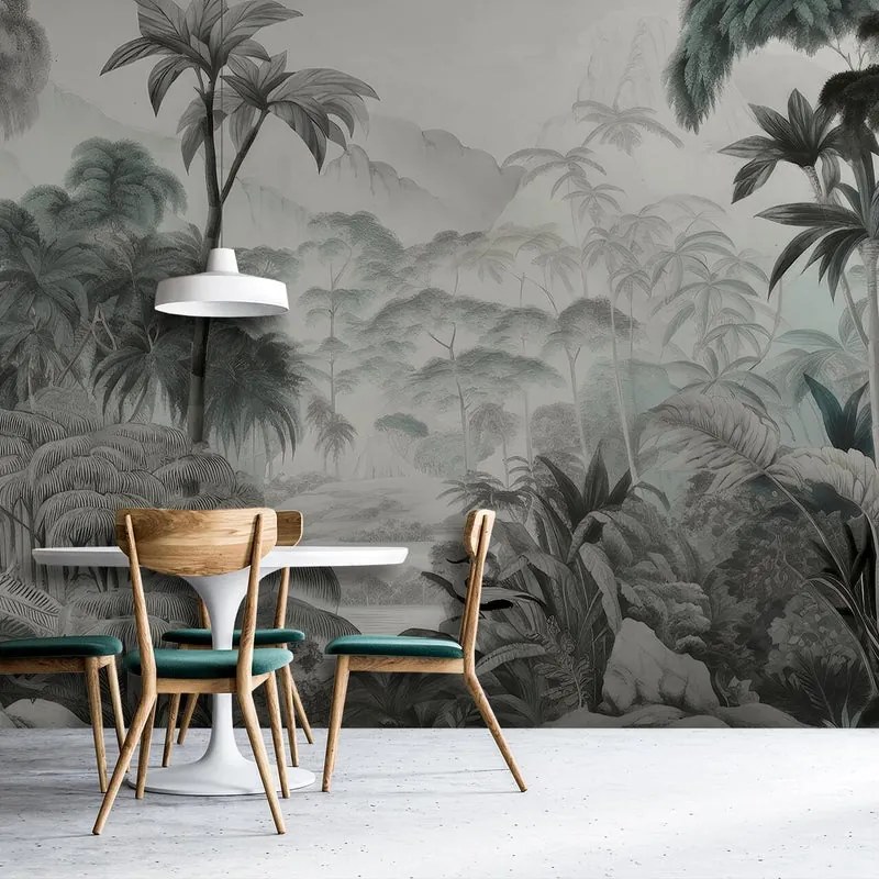 Fotomurale Darwin, petrolio 400X300 cm