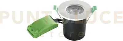 Incasso duplex bianco in metallo ip65 1 luce attacco gu10 ?85x104mm...
