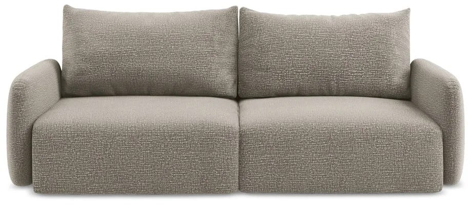 Divano beige allungabile/con contenitore 238 cm Kalena – Makamii